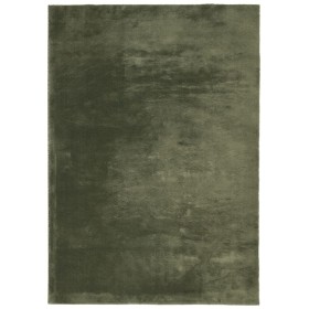 vidaXL Teppich HUARTE Kurzflor Weich und Waschbar Waldgrün 140x200 cm