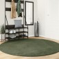 vidaXL Teppich HUARTE Kurzflor Weich und Waschbar Waldgrün Ø 200 cm vidaXL Teppich HUARTE Kurzflor Weich und Waschbar Waldgrün Ø 200 cm