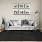 vidaXL Teppich HUARTE Kurzflor Weich und Waschbar Schwarz 200x200 cm vidaXL Teppich HUARTE Kurzflor Weich und Waschbar Schwarz 200x200 cm