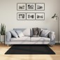 vidaXL Teppich HUARTE Kurzflor Weich und Waschbar Schwarz 120x120 cm vidaXL Teppich HUARTE Kurzflor Weich und Waschbar Schwarz 120x120 cm