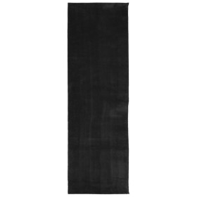 vidaXL Teppich HUARTE Kurzflor Weich und Waschbar Schwarz 80x250 cm
