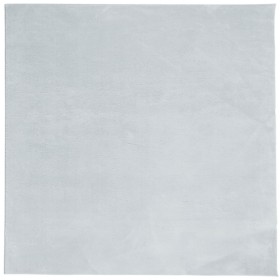 vidaXL Teppich HUARTE Kurzflor Weich und Waschbar Blau 240x240 cm