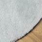 vidaXL Teppich HUARTE Kurzflor Weich und Waschbar Blau Ø 200 cm vidaXL Teppich HUARTE Kurzflor Weich und Waschbar Blau Ø 200 cm