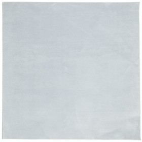 vidaXL Teppich HUARTE Kurzflor Weich und Waschbar Blau 120x120 cm