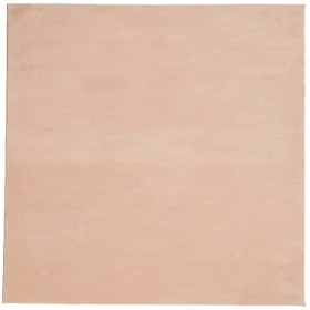 vidaXL Teppich HUARTE Kurzflor Weich und Waschbar Blassrosa 120x120 cm