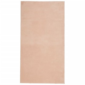 vidaXL Teppich HUARTE Kurzflor Weich und Waschbar Blassrosa 80x150 cm