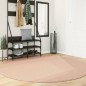 vidaXL Teppich HUARTE Kurzflor Weich und Waschbar Blassrosa Ø 200 cm vidaXL Teppich HUARTE Kurzflor Weich und Waschbar Blassrosa Ø 200 cm