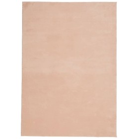 vidaXL Teppich HUARTE Kurzflor Weich und Waschbar Blassrosa 140x200 cm