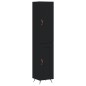 Highboard Schwarz 34,5x34x180 cm Holzwerkstoff Highboard Schwarz 34,5x34x180 cm Holzwerkstoff