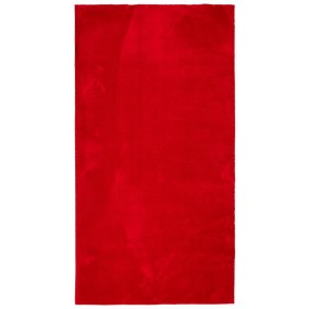 vidaXL Teppich HUARTE Kurzflor Weich und Waschbar Rot 80x150 cm