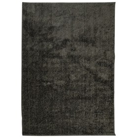 vidaXL Teppich ISTAN Hochflor Glänzend Anthrazit 140x200 cm