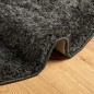 vidaXL Teppich ISTAN Hochflor Glänzend Anthrazit Ø 160 cm vidaXL Teppich ISTAN Hochflor Glänzend Anthrazit Ø 160 cm