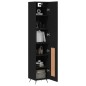 Highboard Schwarz 34,5x34x180 cm Holzwerkstoff Highboard Schwarz 34,5x34x180 cm Holzwerkstoff
