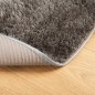 vidaXL Teppich ISTAN Hochflor Glänzend Grau Ø 120 cm vidaXL Teppich ISTAN Hochflor Glänzend Grau Ø 120 cm