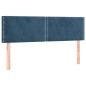 vidaXL Boxspringbett mit Matratze Dunkelblau 140x190 cm Samt vidaXL Boxspringbett mit Matratze Dunkelblau 140x190 cm Samt