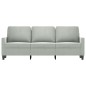 vidaXL 3-Sitzer-Sofa Hellgrau 180 cm Samt vidaXL 3-Sitzer-Sofa Hellgrau 180 cm Samt