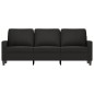 vidaXL 3-Sitzer-Sofa Schwarz 180 cm Samt vidaXL 3-Sitzer-Sofa Schwarz 180 cm Samt