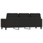 vidaXL 3-Sitzer-Sofa Schwarz 180 cm Samt vidaXL 3-Sitzer-Sofa Schwarz 180 cm Samt