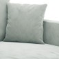 vidaXL 3-Sitzer-Sofa Hellgrau 180 cm Samt vidaXL 3-Sitzer-Sofa Hellgrau 180 cm Samt