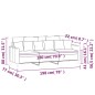 vidaXL 3-Sitzer-Sofa Hellgrau 180 cm Samt vidaXL 3-Sitzer-Sofa Hellgrau 180 cm Samt
