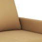 vidaXL 3-tlg. Sofagarnitur mit Kissen Braun Samt vidaXL 3-tlg. Sofagarnitur mit Kissen Braun Samt