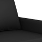 vidaXL 3-tlg. Sofagarnitur mit Kissen Schwarz Samt vidaXL 3-tlg. Sofagarnitur mit Kissen Schwarz Samt
