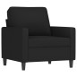 vidaXL 3-tlg. Sofagarnitur mit Kissen Schwarz Samt vidaXL 3-tlg. Sofagarnitur mit Kissen Schwarz Samt