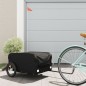 vidaXL Fahrradanhänger Schwarz 45 kg Eisen vidaXL Fahrradanhänger Schwarz 45 kg Eisen