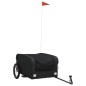vidaXL Fahrradanhänger Schwarz 45 kg Eisen vidaXL Fahrradanhänger Schwarz 45 kg Eisen