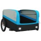 vidaXL Fahrradanhänger Schwarz und Blau 45 kg Eisen vidaXL Fahrradanhänger Schwarz und Blau 45 kg Eisen