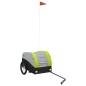 vidaXL Fahrradanhänger Schwarz und Grün 30 kg Eisen vidaXL Fahrradanhänger Schwarz und Grün 30 kg Eisen