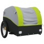 vidaXL Fahrradanhänger Schwarz und Grün 30 kg Eisen vidaXL Fahrradanhänger Schwarz und Grün 30 kg Eisen