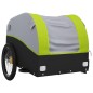 vidaXL Fahrradanhänger Schwarz und Grün 45 kg Eisen vidaXL Fahrradanhänger Schwarz und Grün 45 kg Eisen