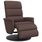 vidaXL Relaxsessel mit Fußteil Braun Kunstleder vidaXL Relaxsessel mit Fußteil Braun Kunstleder