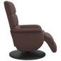 vidaXL Relaxsessel mit Fußteil Braun Kunstleder vidaXL Relaxsessel mit Fußteil Braun Kunstleder