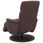 vidaXL Relaxsessel mit Fußteil Braun Kunstleder vidaXL Relaxsessel mit Fußteil Braun Kunstleder