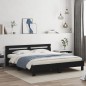 vidaXL Bettgestell mit Kopfteil Schwarz 200x200 cm Holzwerkstoff vidaXL Bettgestell mit Kopfteil Schwarz 200x200 cm Holzwerkstoff