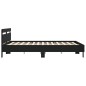 vidaXL Bettgestell mit Kopfteil Schwarz 200x200 cm Holzwerkstoff vidaXL Bettgestell mit Kopfteil Schwarz 200x200 cm Holzwerkstoff
