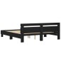vidaXL Bettgestell mit Kopfteil Schwarz 200x200 cm Holzwerkstoff vidaXL Bettgestell mit Kopfteil Schwarz 200x200 cm Holzwerkstoff