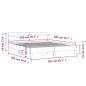 vidaXL Bettgestell mit Kopfteil Schwarz 200x200 cm Holzwerkstoff vidaXL Bettgestell mit Kopfteil Schwarz 200x200 cm Holzwerkstoff