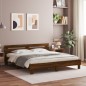 vidaXL Bettgestell mit Kopfteil Braun Eichen-Optik 200x200 cm vidaXL Bettgestell mit Kopfteil Braun Eichen-Optik 200x200 cm