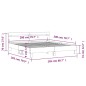 vidaXL Bettgestell mit Kopfteil Braun Eichen-Optik 200x200 cm vidaXL Bettgestell mit Kopfteil Braun Eichen-Optik 200x200 cm