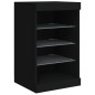 vidaXL Sideboard mit LED-Leuchten Schwarz 162x37x67 cm vidaXL Sideboard mit LED-Leuchten Schwarz 162x37x67 cm