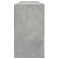 vidaXL Sideboard mit LED-Leuchten Betongrau 162x37x67 cm vidaXL Sideboard mit LED-Leuchten Betongrau 162x37x67 cm