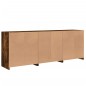 vidaXL Sideboard mit LED-Leuchten Räuchereiche 181,5x37x67 cm vidaXL Sideboard mit LED-Leuchten Räuchereiche 181,5x37x67 cm