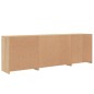 vidaXL Sideboard mit LED-Leuchten Sonoma-Eiche 202x37x67 cm vidaXL Sideboard mit LED-Leuchten Sonoma-Eiche 202x37x67 cm