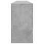 vidaXL Sideboard mit LED-Leuchten Betongrau 202x37x67 cm vidaXL Sideboard mit LED-Leuchten Betongrau 202x37x67 cm
