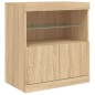vidaXL Sideboard mit LED-Leuchten Sonoma-Eiche 283x37x67 cm vidaXL Sideboard mit LED-Leuchten Sonoma-Eiche 283x37x67 cm