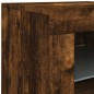vidaXL Sideboard mit LED-Leuchten Räuchereiche 283x37x67 cm vidaXL Sideboard mit LED-Leuchten Räuchereiche 283x37x67 cm