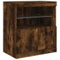 vidaXL Sideboard mit LED-Leuchten Räuchereiche 283x37x67 cm vidaXL Sideboard mit LED-Leuchten Räuchereiche 283x37x67 cm